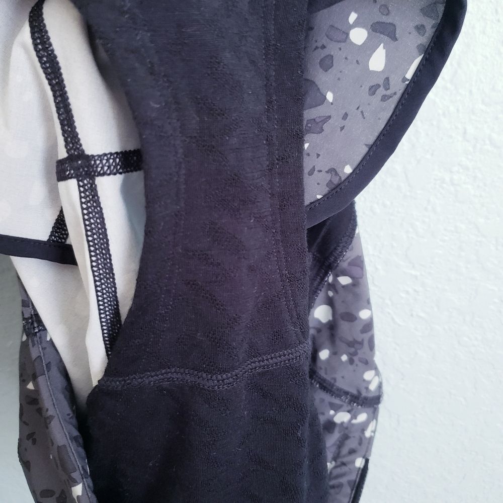 Smartwool Merino Wool Breathable Lined Athletic Shorts in black composite print - Picture 6 of 8